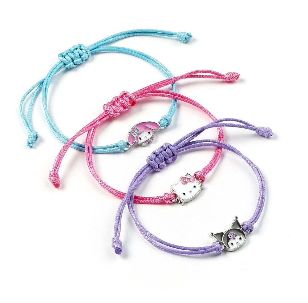 Sanrio pack 3 bracelets Hello Kitty, Kuromi et My Melody