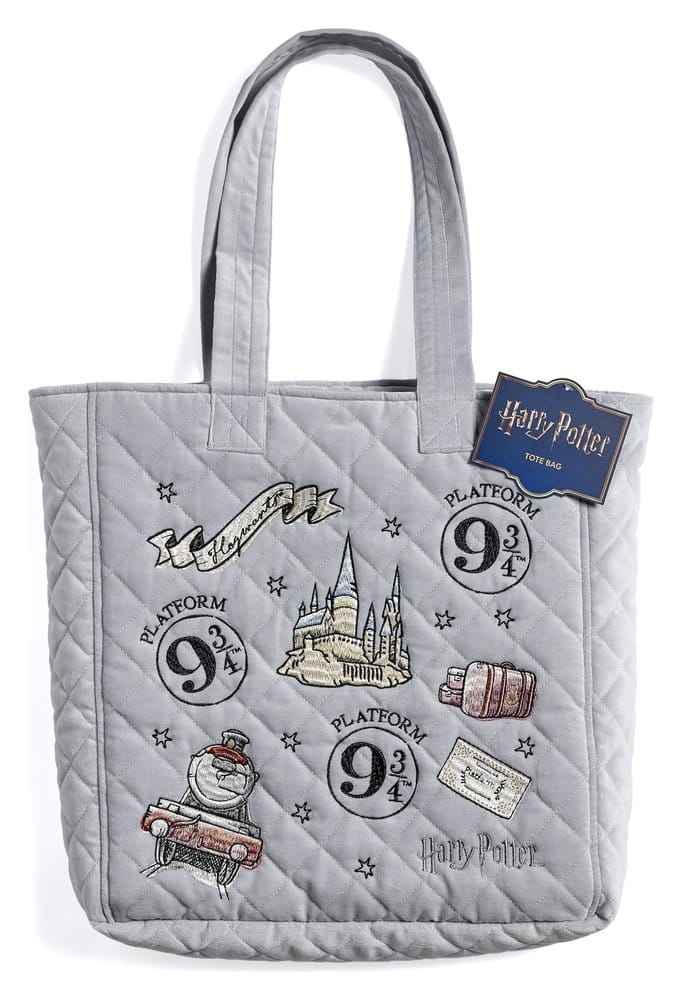Harry Potter sac shopping Quai 9 3/4 en Velours Brodé