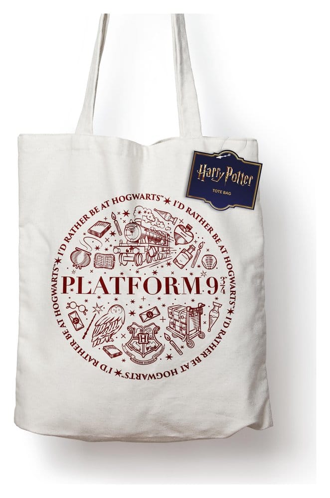 Harry Potter sac shopping Quai 9 3/4 en coton
