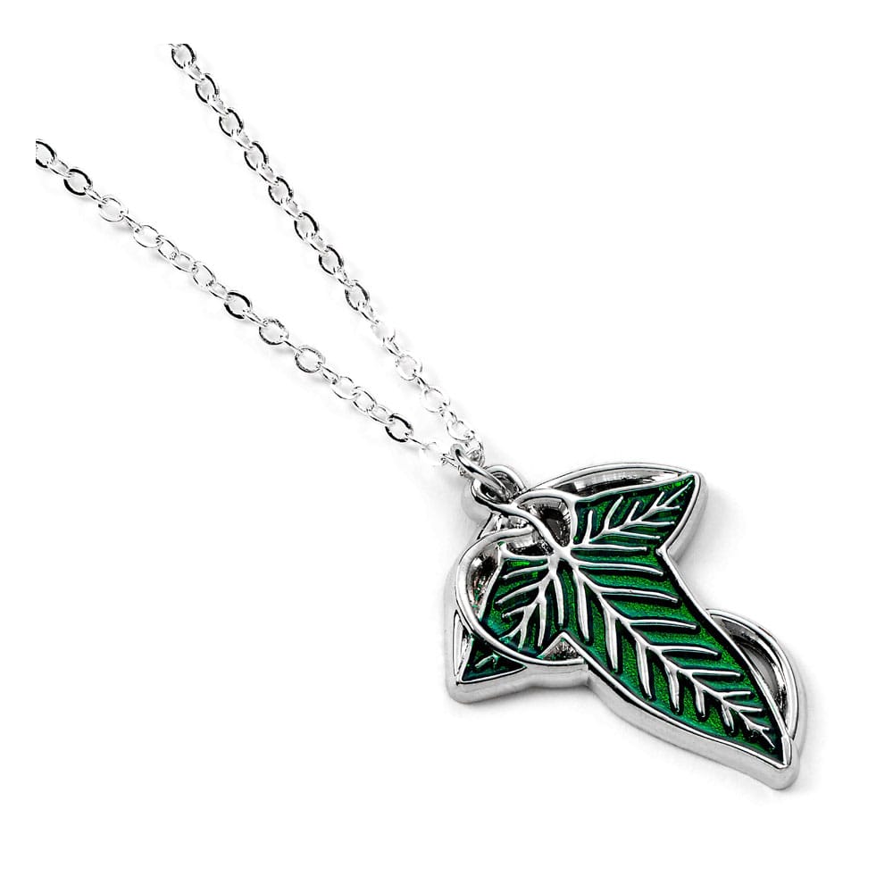 Le Seigneur des Anneaux pendentif et collier argent The Leaf of Lorien