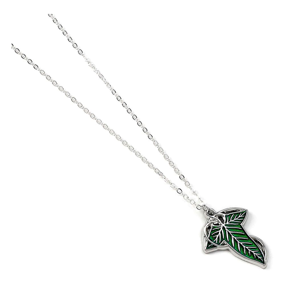 Le Seigneur des Anneaux pendentif et collier argent The Leaf of Lorien