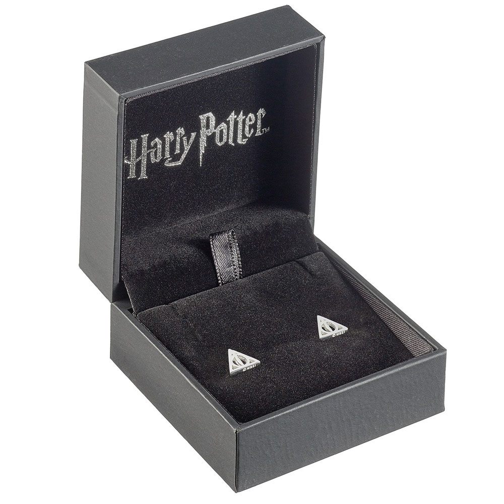 Harry Potter boucles d´oreille argent Deathly Hallow