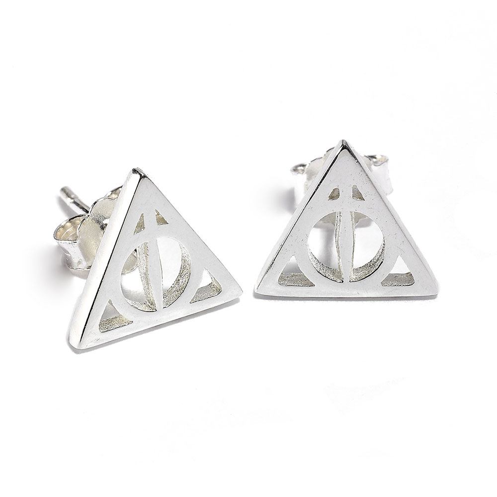 Harry Potter boucles d´oreille argent Deathly Hallow