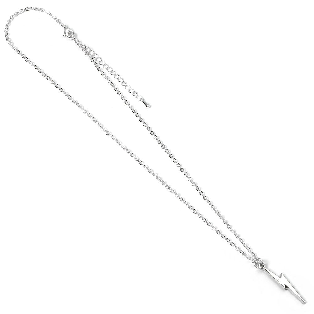 Harry Potter pendentif et collier Lightning Bolt (plaqué argent)