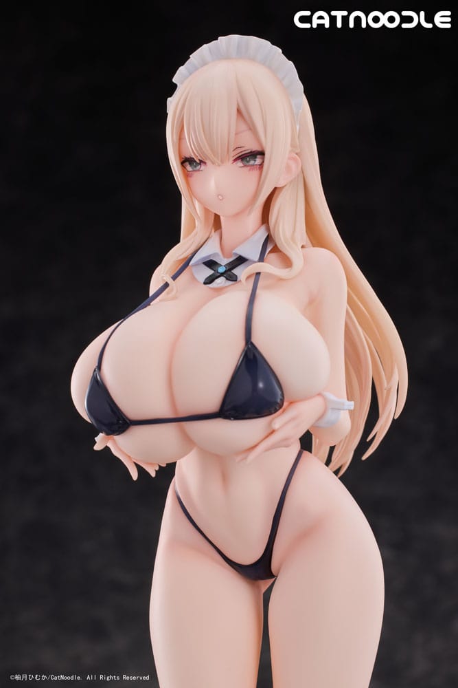 Original Character statuette PVC 1/6 Dosukebe Bikini wo Kitekureru Juujun na Maid-san Illustration by Himuka Yuzuki 27 cm