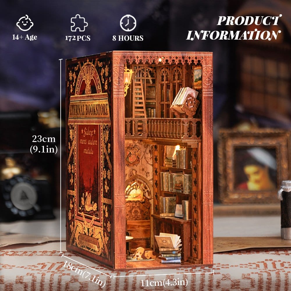 Maquette Book Nook Eternal Bookstore 23 x 11 cm