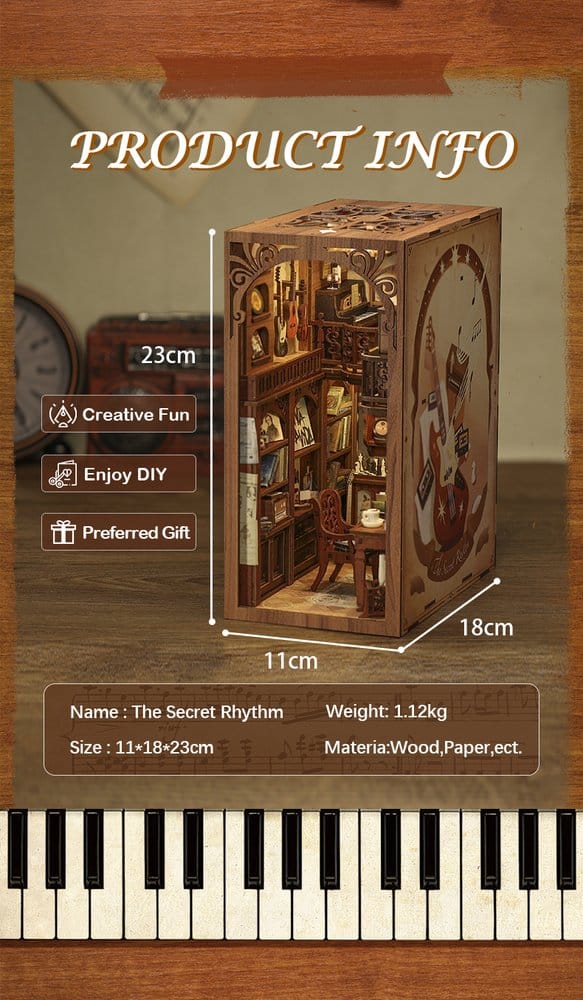 Maquette Book Nook The Secret Rhythm 23 x 11 cm