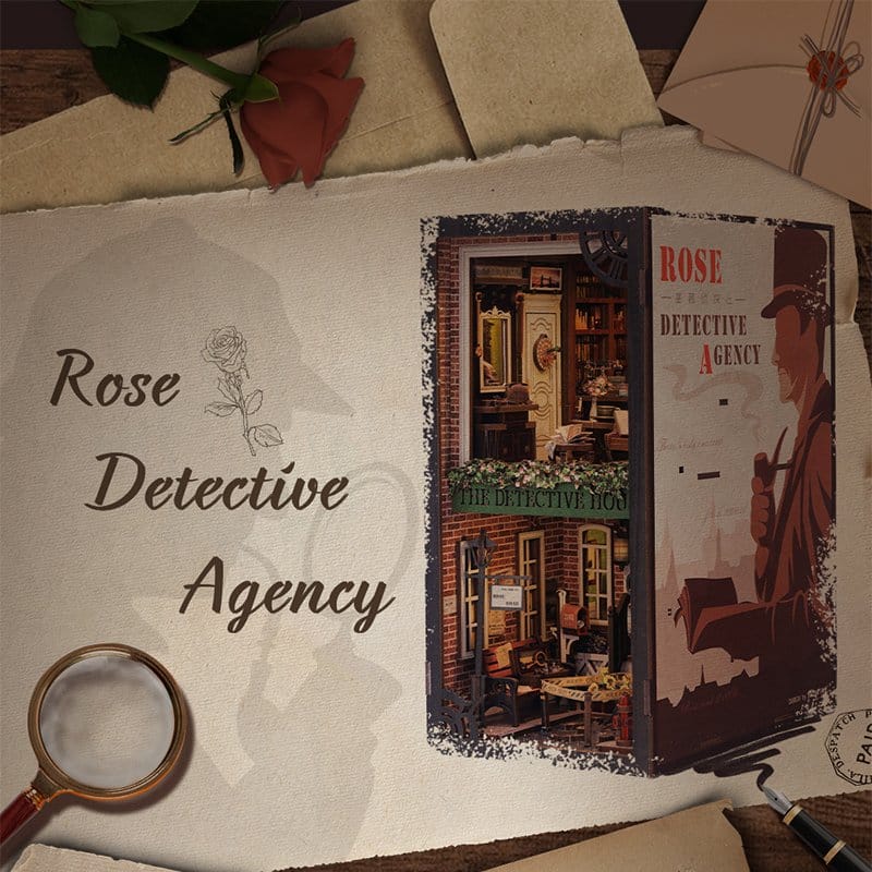 Maquette Book Nook Rose Detective Agency 23 x 11 cm
