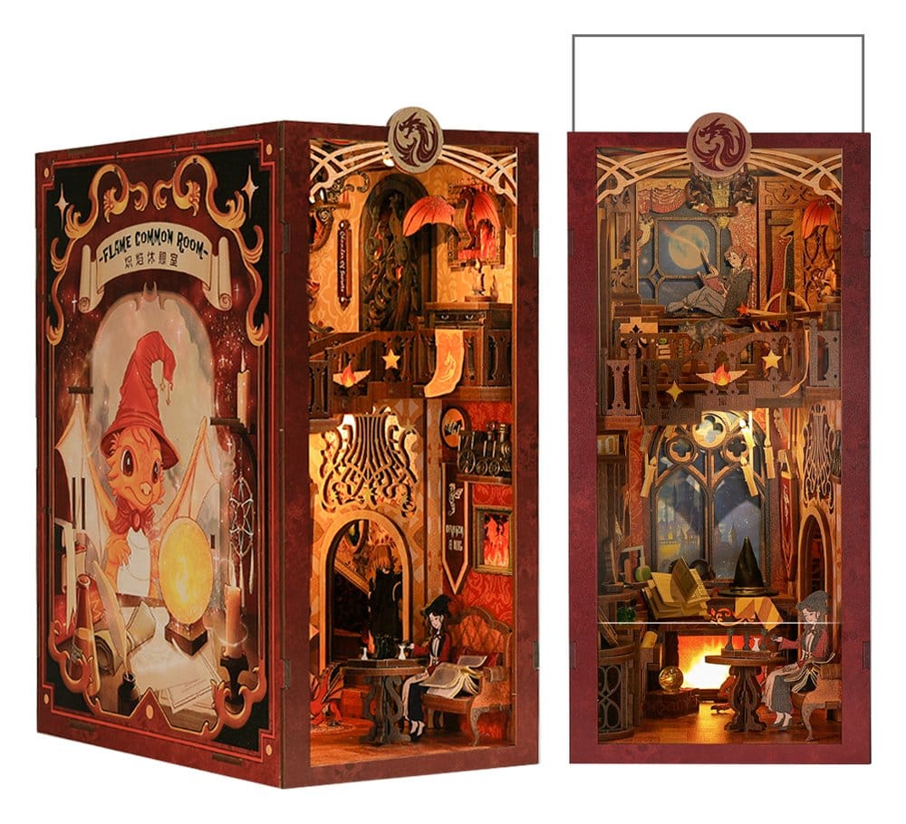 Maquette Book Nook Flame Common Room 23 x 11 cm