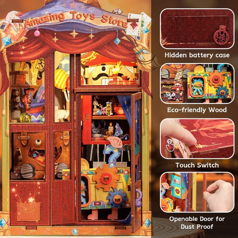 Maquette Book Nook Amazing Toy Store 17 x 12 cm