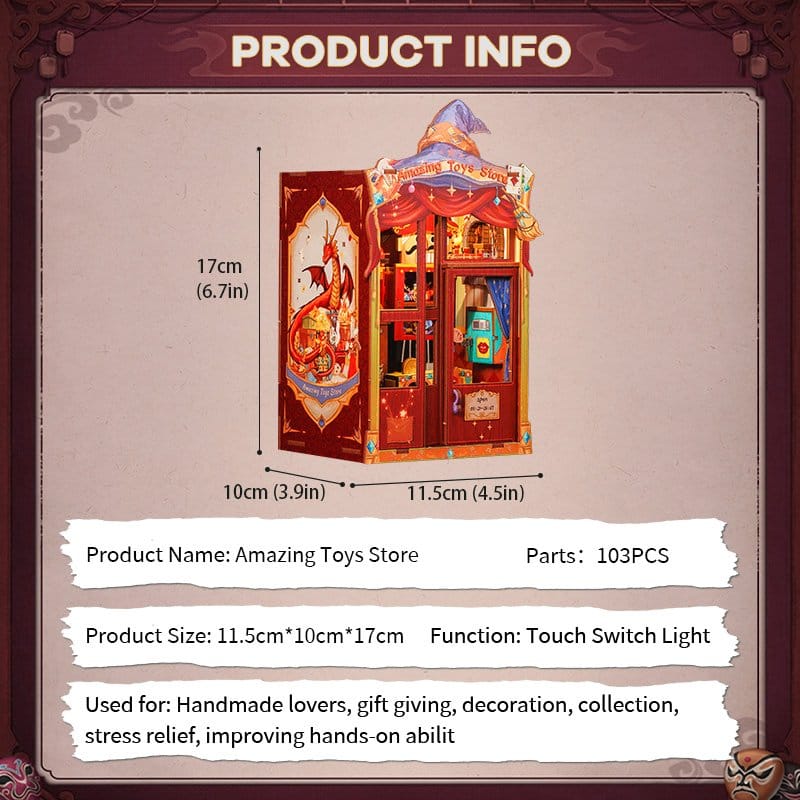 Maquette Book Nook Amazing Toy Store 17 x 12 cm