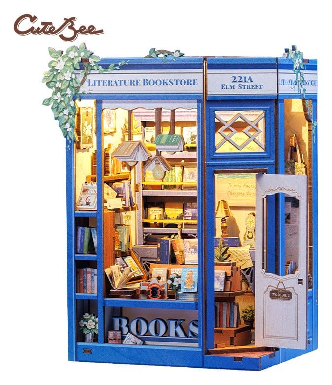 Maquette Book Nook Literature Bookstore 17 x 12 cm