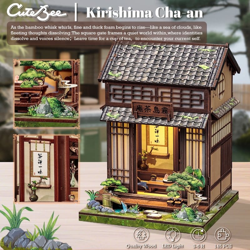 Maquette Miniature House Kirishima Cha-an 19 x 14 cm