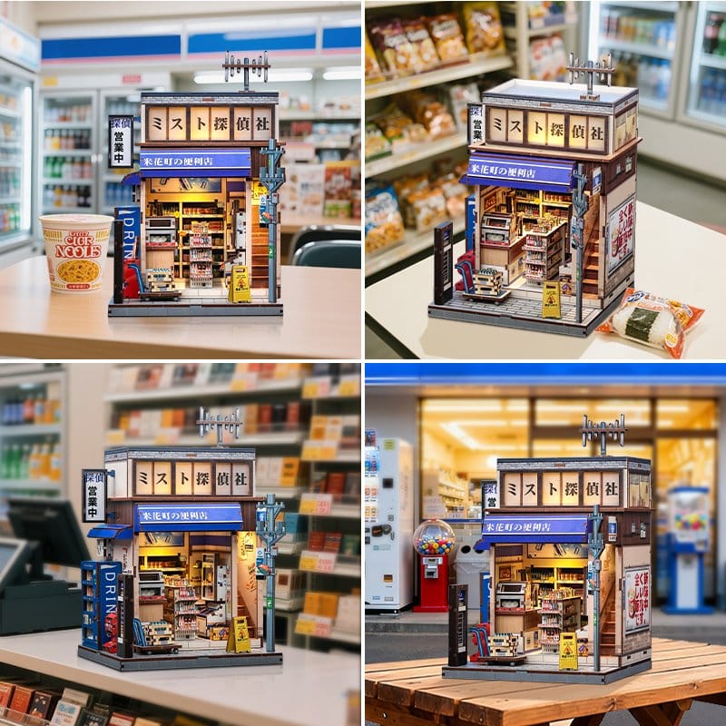 Maquette Miniature House Beika-cho Convenience Store 22 x 15 cm