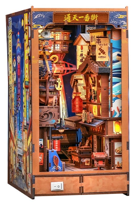 Maquette Book Nook Tsutenkaku Ichiban Street 23 x 12 cm