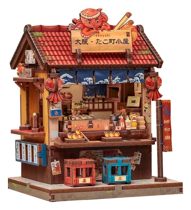 Figurine Model Kit Miniature House Osaka Takoyaki 12 x 9 cm