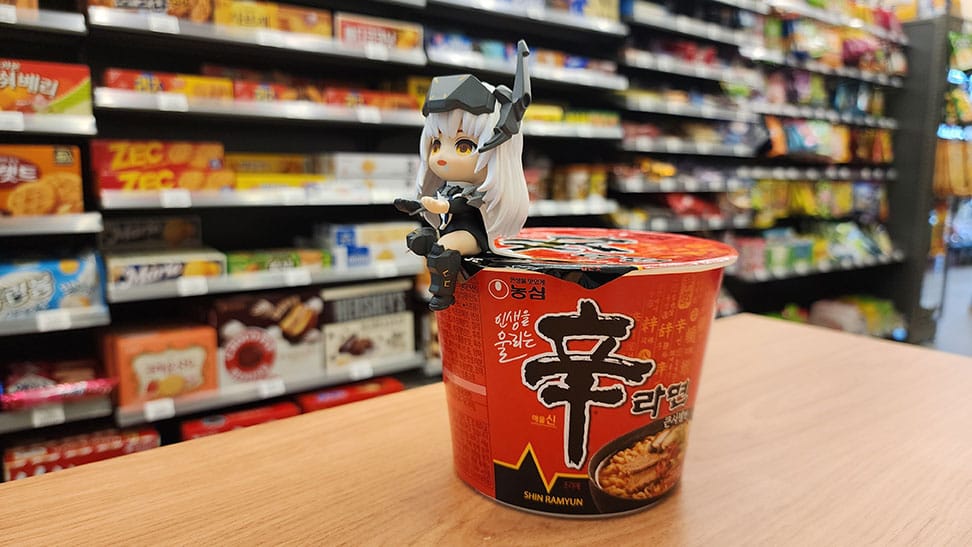 Goddess of Victory: Nikke statuette PVC Cup Noodle Holder Snow White 10 cm