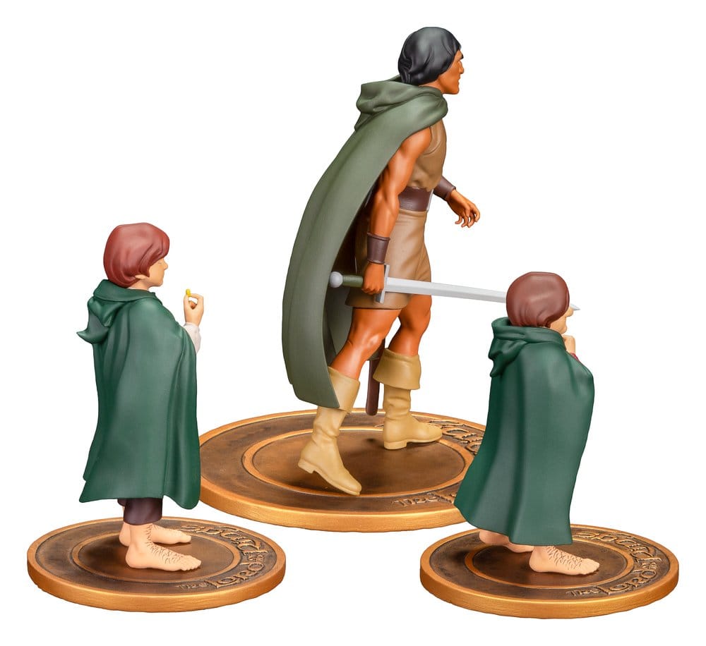 Le Seigneur des Anneaux Animated Film pack 3 figurines PVC Frodo, Aragorn, and Samwise