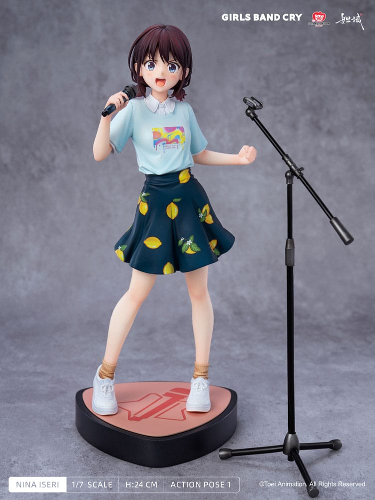 Girls Band Cry statuette PVC 1/7 Natsu wo Mankitsu shite Sakebe Series No. 1 Nina Iseri 24 cm