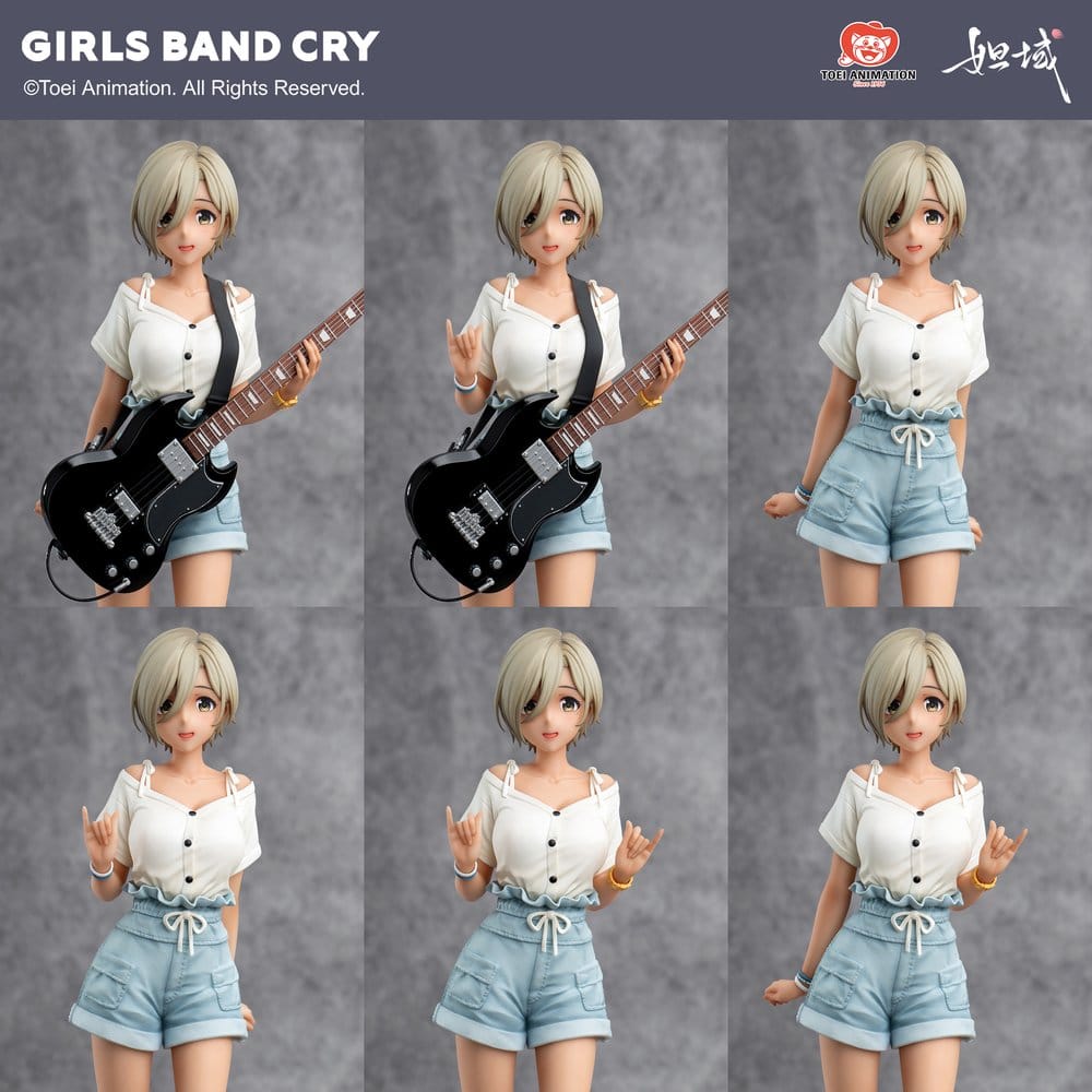 Girls Band Cry statuette PVC 1/7 Natsu wo Mankitsu shite Sakebe Series No. 3 Rupa 26 cm