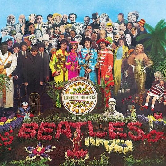 The Beatles Toile Sgt. Peppers 40x40 cm
