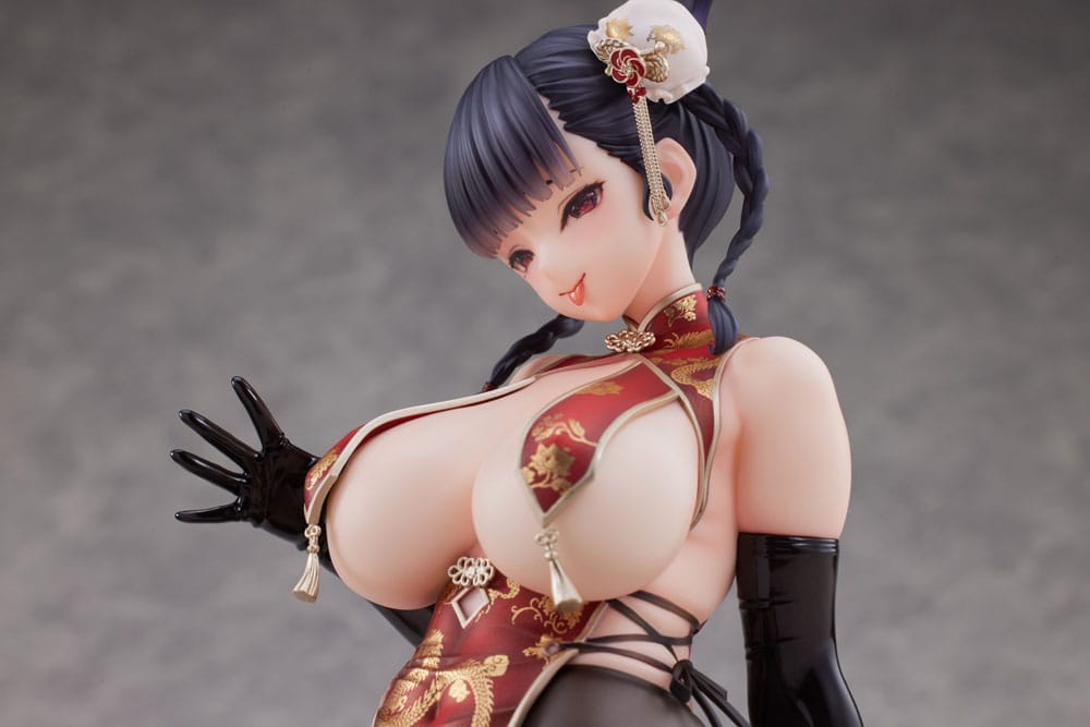 Original Character statuette 1/6 Dragon Chinese Dress Sugata no Ane no Tomodachi Illustrated by Daiki Kase 17 cm