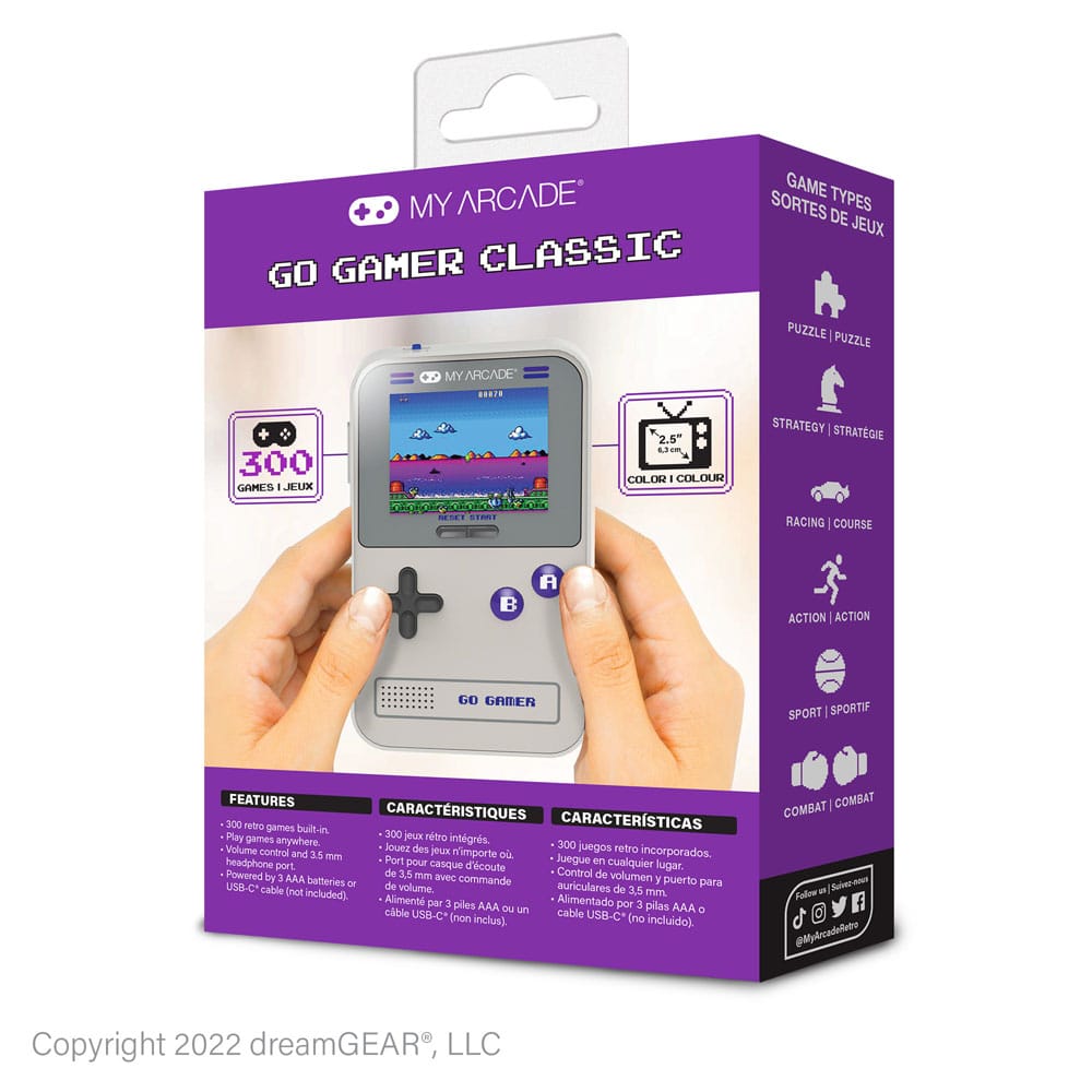 My Arcade Console de jeu portable Go Gamer Classic