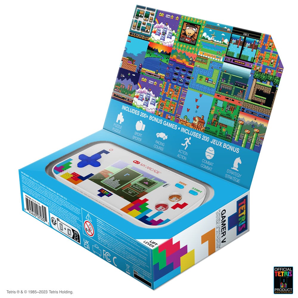 Tetris Console de jeux vidéo portable Gamer V
