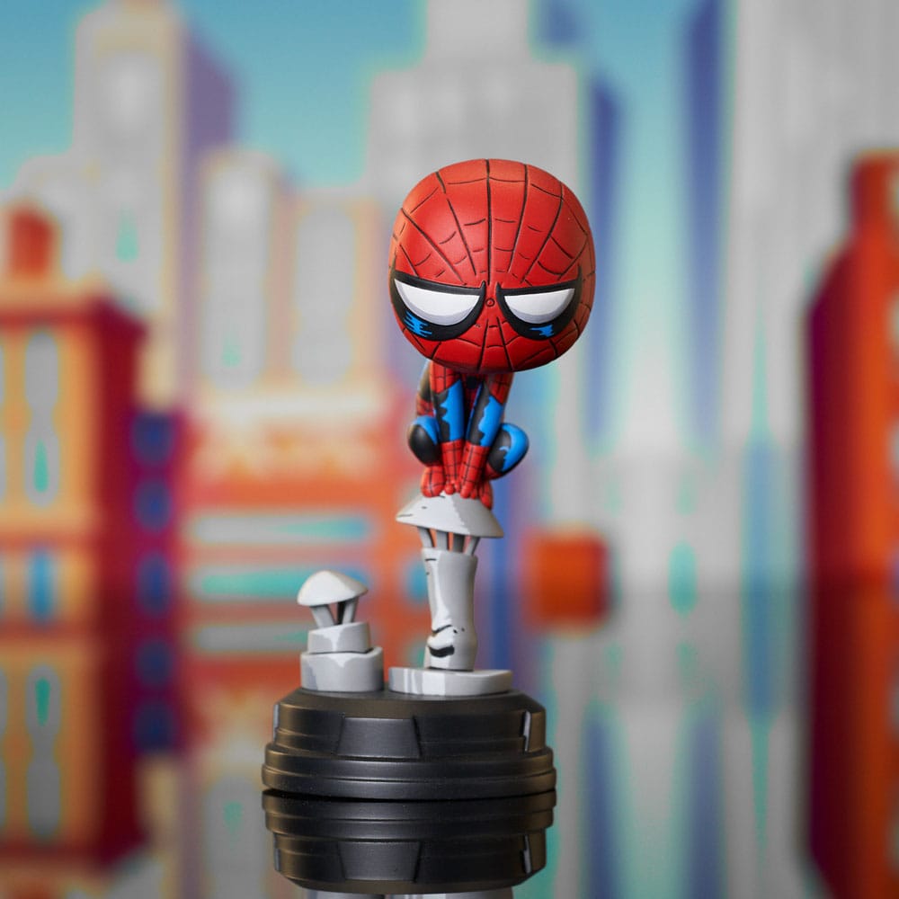 Marvel Animated statuette Spider-Man on Chimney 15 cm