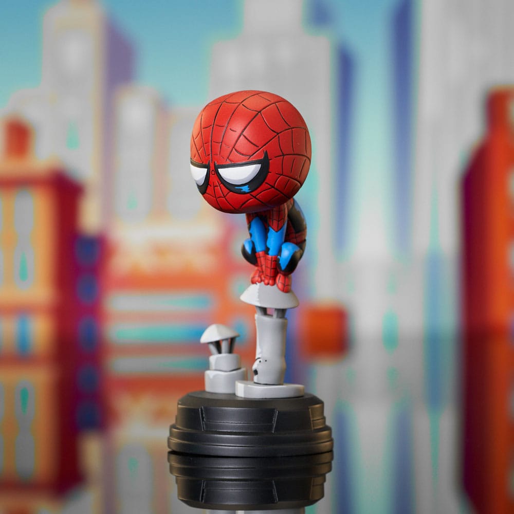 Marvel Animated statuette Spider-Man on Chimney 15 cm