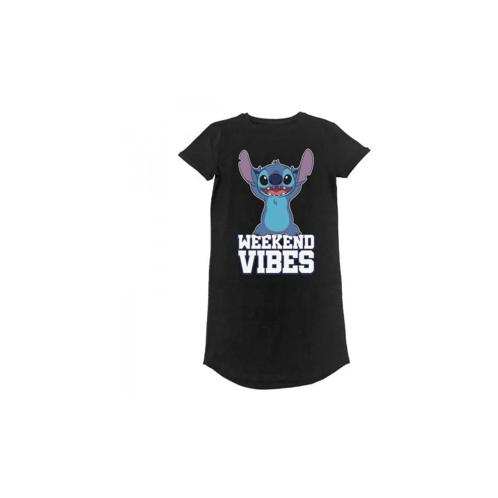 Disney - Robe T-Shirt Noire Lilo And Stitch Vibes du week-end - XL
