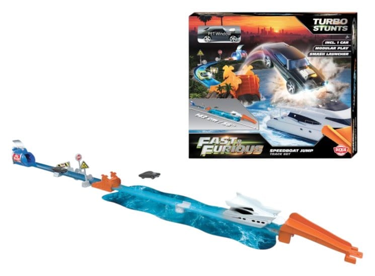 Fast & Furious playset Speedboat Jump 11 cm