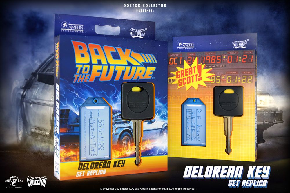 Retour vers le Futur réplique 1/1 clé de voiture DeLorean