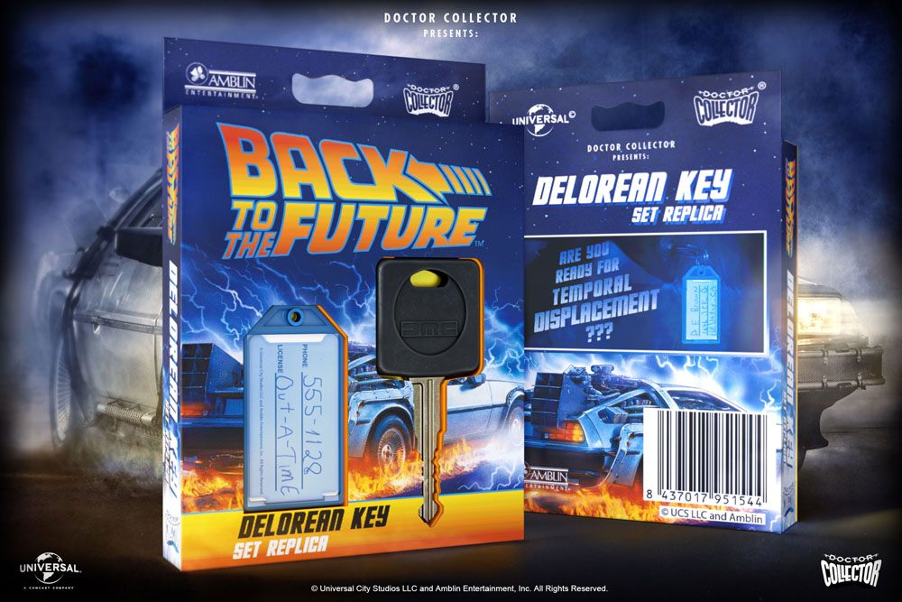 Retour vers le Futur réplique 1/1 clé de voiture DeLorean