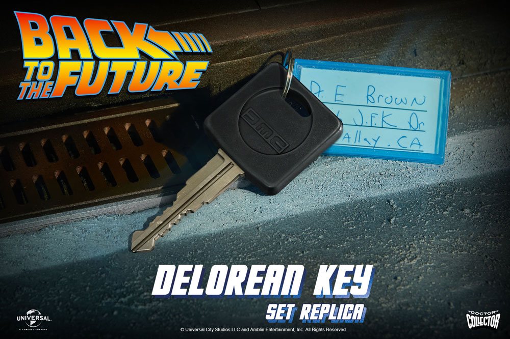 Retour vers le Futur réplique 1/1 clé de voiture DeLorean