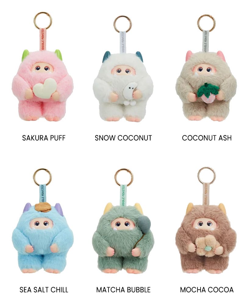 Giggle Monster présentoir porte-clés peluche 11 cm Marshmallow Dreams(6)