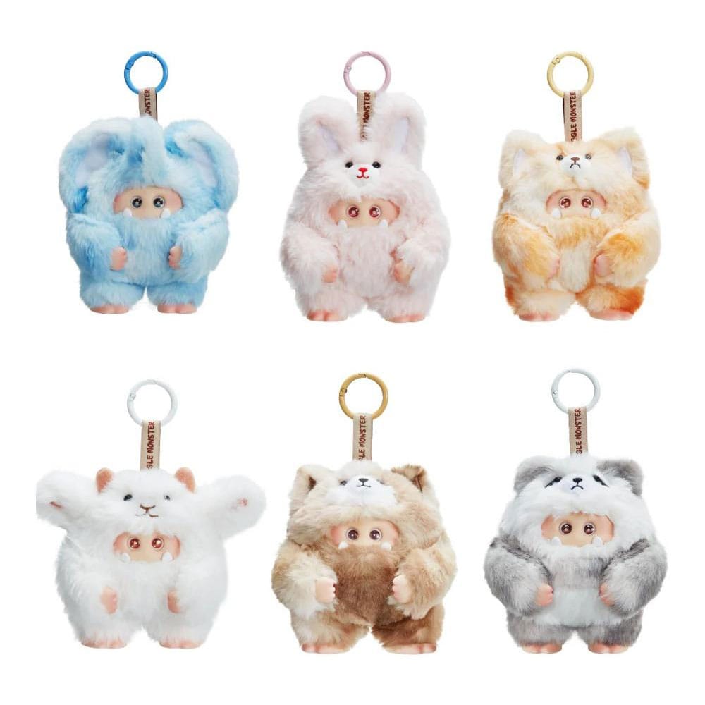 Giggle Monster présentoir porte-clés peluche 11 cm Furry Forest Series(6)
