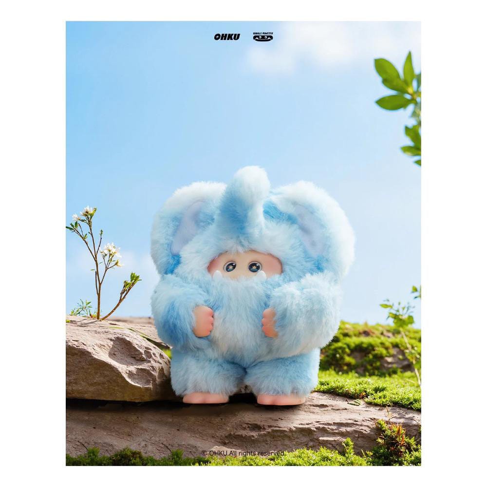 Giggle Monster présentoir porte-clés peluche 11 cm Furry Forest Series(6)