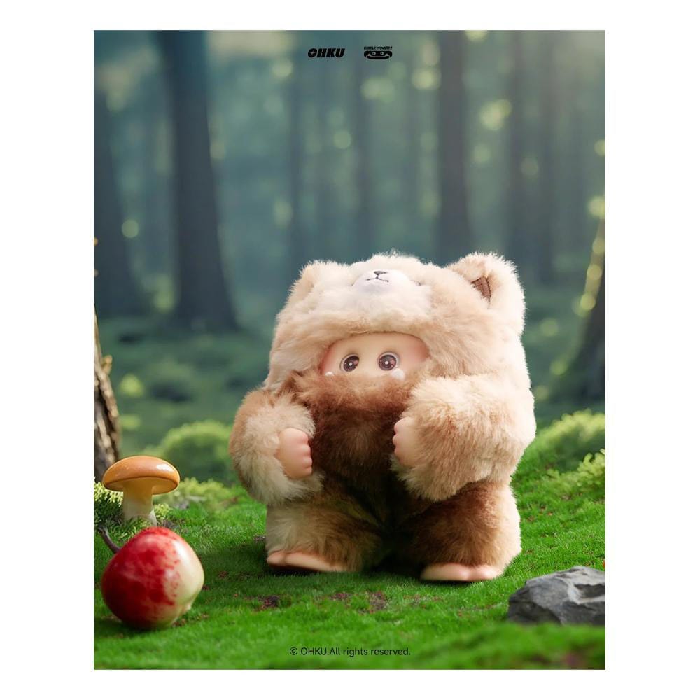Giggle Monster présentoir porte-clés peluche 11 cm Furry Forest Series(6)