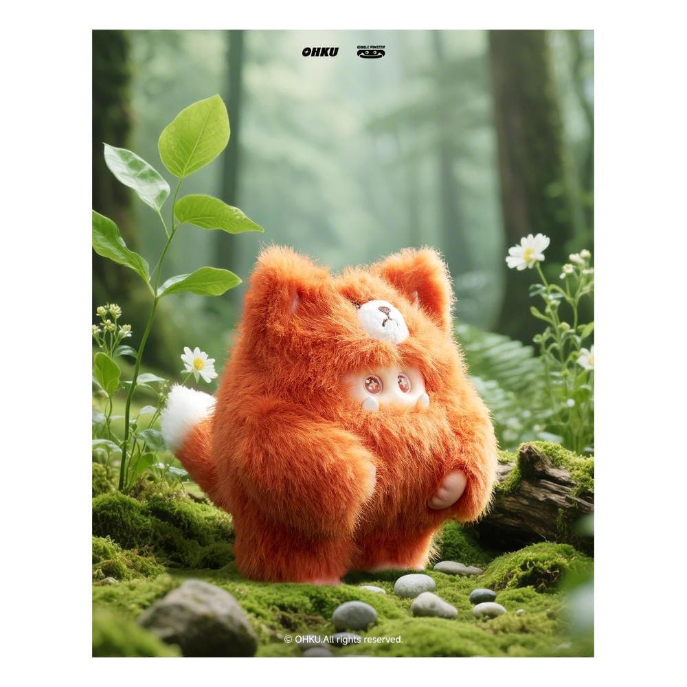Giggle Monster présentoir porte-clés peluche 11 cm Furry Forest Series(6)
