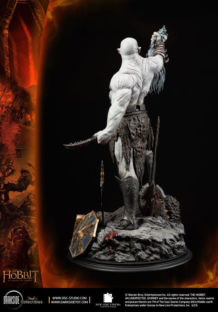 Le Hobbit Un voyage statuette 1/3 MS Series Azog The Defiler John Howe Signature Edition 90 cm