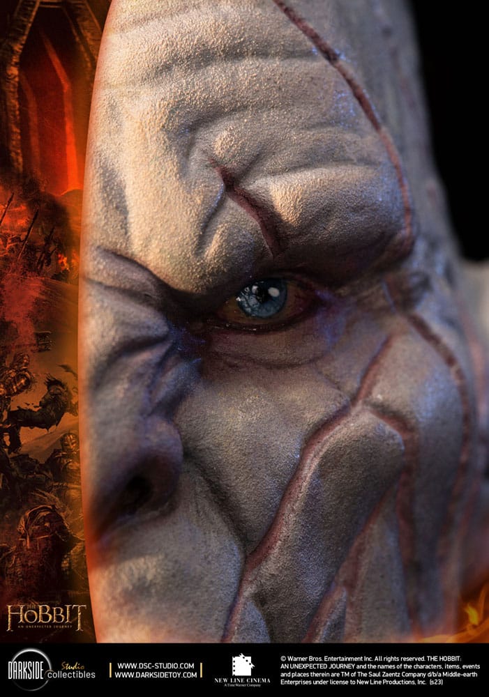 Le Hobbit Un voyage statuette 1/3 MS Series Azog The Defiler John Howe Signature Edition 90 cm