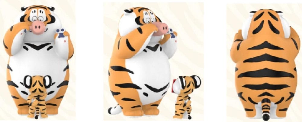 I Am Not Fat Tiger présentoir mini-figurines Roaring Love Series 9 cm (8)