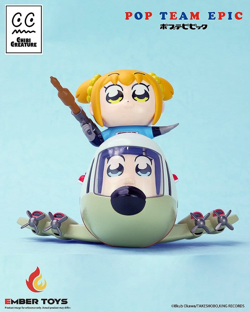 Pop Team Epic pack 2 figurines Vinyl Chibi Creature POPUKO & PIPIMI: Skeleton Competition Ver.