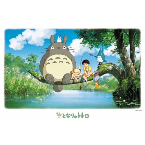 Mon voisin Totoro puzzle Will Totoro catch a Fish (1000 pièces)