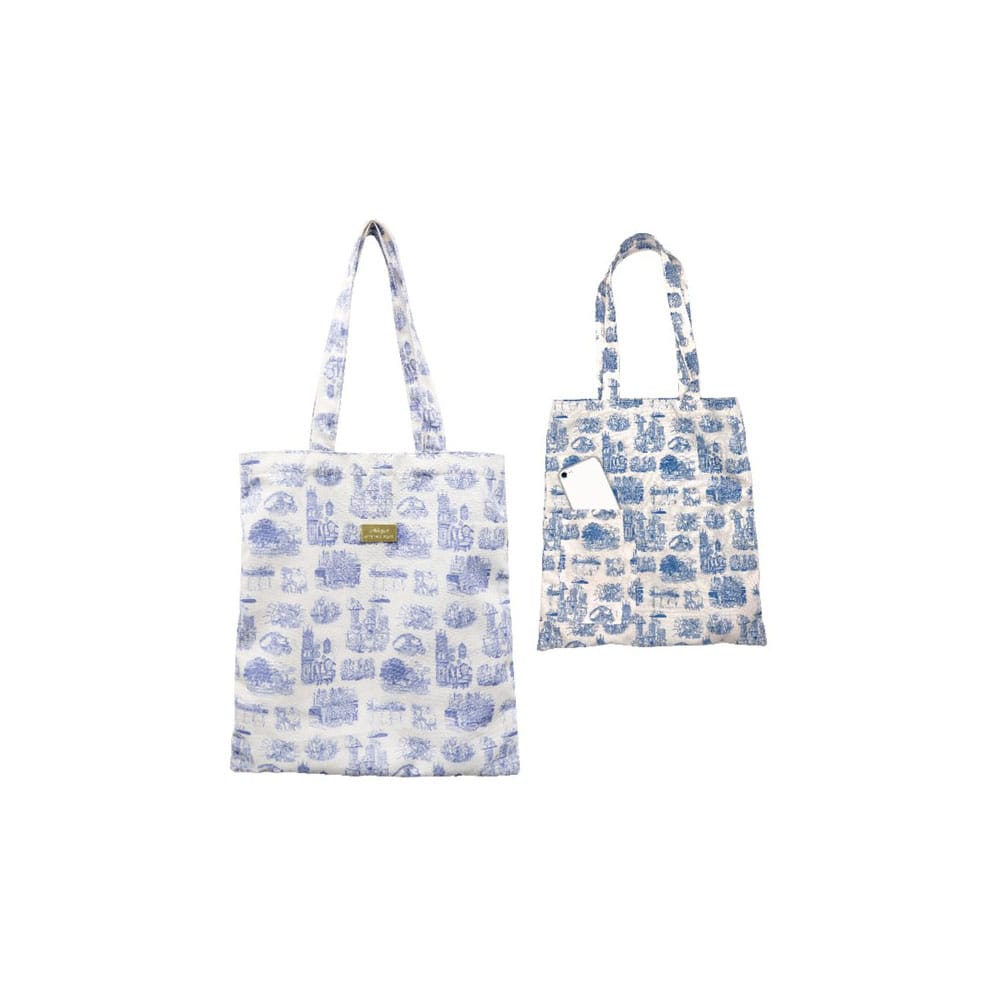 Si tu tends l'oreille Otedama sac shopping Blue Nostalgia
