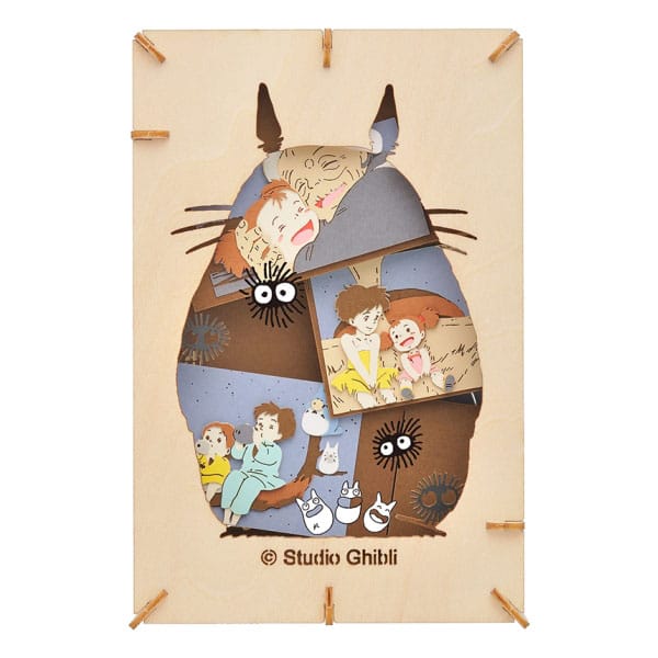 Mon voisin Totoro Paper Model Kit Paper Theater Wood Style Silhouette Big Totoro