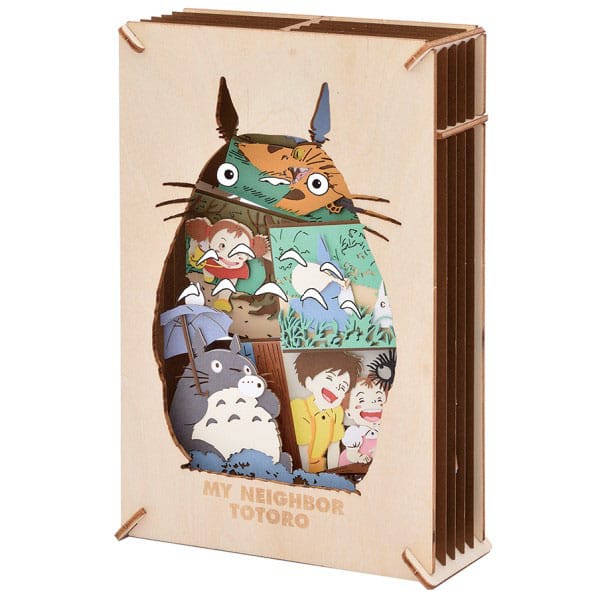 Mon voisin Totoro Paper Model Kit Paper Theater Wood Style Silhouette Big Totoro