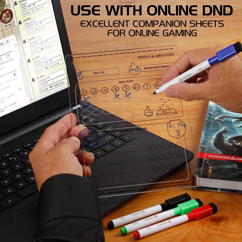 Enhance RPG Series fiches de personnage acrylique *ANGLAIS*