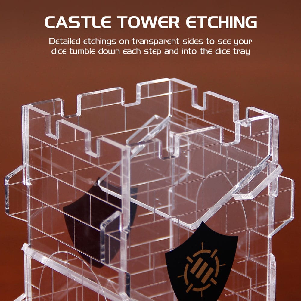 Enhance Tabletop Series tour à dés Clear
